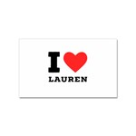 I love lauren Sticker (Rectangular) Front