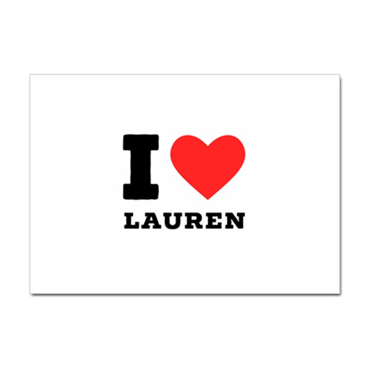 I love lauren Sticker A4 (10 pack)