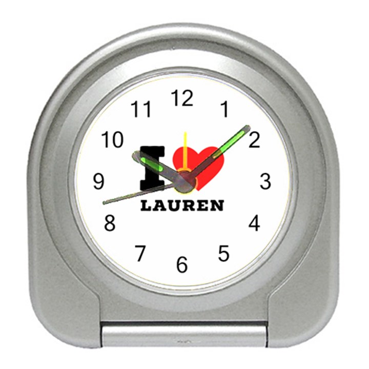 I love lauren Travel Alarm Clock