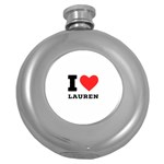 I love lauren Round Hip Flask (5 oz) Front