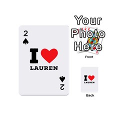 I Love Lauren Playing Cards 54 Designs (mini) by ilovewhateva