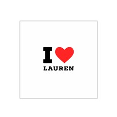 I Love Lauren Satin Bandana Scarf 22  X 22  by ilovewhateva