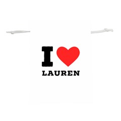 I Love Lauren Lightweight Drawstring Pouch (m) by ilovewhateva