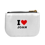 I love Joan  Mini Coin Purse Back