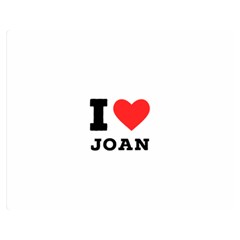 I Love Joan  One Side Premium Plush Fleece Blanket (medium) by ilovewhateva