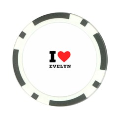 I Love Evelyn Poker Chip Card Guard by ilovewhateva