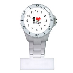 I Love Evelyn Plastic Nurses Watch by ilovewhateva