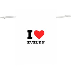 I Love Evelyn Lightweight Drawstring Pouch (xl) by ilovewhateva