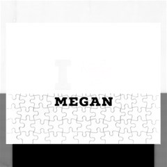 I Love Megan Rectangular Jigsaw Puzzl by ilovewhateva