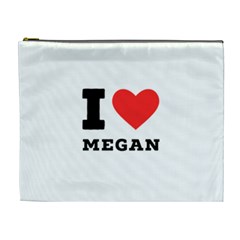 I Love Megan Cosmetic Bag (xl) by ilovewhateva