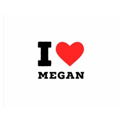 I Love Megan Premium Plush Fleece Blanket (medium) by ilovewhateva