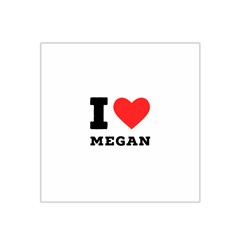 I Love Megan Satin Bandana Scarf 22  X 22  by ilovewhateva