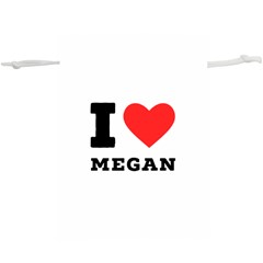 I Love Megan Lightweight Drawstring Pouch (xl) by ilovewhateva