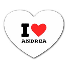 I Love Andrea Heart Mousepad by ilovewhateva