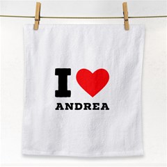 I Love Andrea Face Towel by ilovewhateva