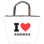 i love andrea Bucket Bag Front