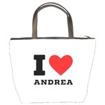 i love andrea Bucket Bag Back