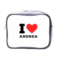 I Love Andrea Mini Toiletries Bag (one Side) by ilovewhateva