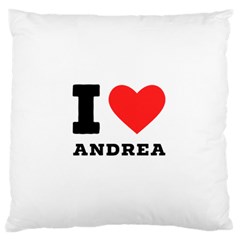 I Love Andrea Large Premium Plush Fleece Cushion Case (one Side) by ilovewhateva