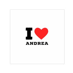 I Love Andrea Square Satin Scarf (30  X 30 ) by ilovewhateva