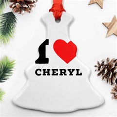 I Love Cheryl Ornament (christmas Tree)  by ilovewhateva