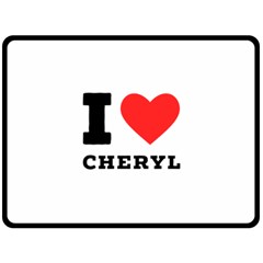 I Love Cheryl Fleece Blanket (large) by ilovewhateva