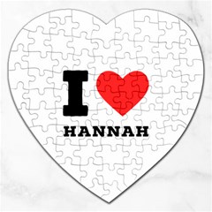 I Love Hannah Jigsaw Puzzle (heart) by ilovewhateva