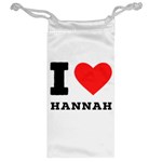 i love hannah Jewelry Bag Back