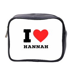 I Love Hannah Mini Toiletries Bag (two Sides) by ilovewhateva