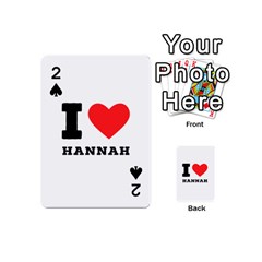 I Love Hannah Playing Cards 54 Designs (mini) by ilovewhateva