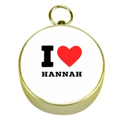 I Love Hannah Gold Compasses by ilovewhateva