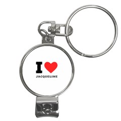 I Love Jacqueline Nail Clippers Key Chain by ilovewhateva