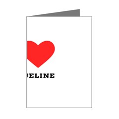 I Love Jacqueline Mini Greeting Card by ilovewhateva