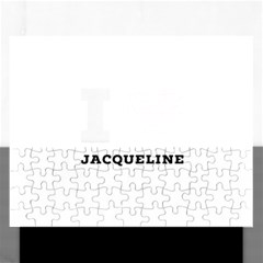 I Love Jacqueline Rectangular Jigsaw Puzzl by ilovewhateva