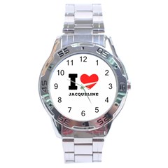 I Love Jacqueline Stainless Steel Analogue Watch by ilovewhateva