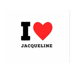 I Love Jacqueline Premium Plush Fleece Blanket (large)