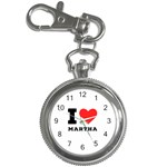 I love martha Key Chain Watches Front