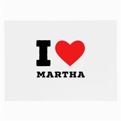 I Love Martha Large Glasses Cloth by ilovewhateva