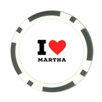 I love martha Poker Chip Card Guard (10 pack) Front