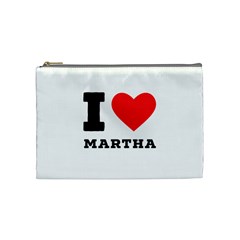 I Love Martha Cosmetic Bag (medium) by ilovewhateva