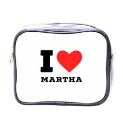 I Love Martha Mini Toiletries Bag (one Side) by ilovewhateva