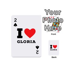 I Love Gloria  Playing Cards 54 Designs (mini) by ilovewhateva