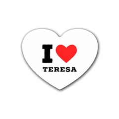 I Love Teresa Rubber Coaster (heart) by ilovewhateva