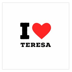 I Love Teresa Square Satin Scarf (36  X 36 ) by ilovewhateva