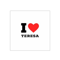 I Love Teresa Satin Bandana Scarf 22  X 22  by ilovewhateva