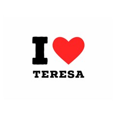 I Love Teresa One Side Premium Plush Fleece Blanket (extra Small)