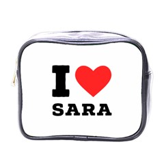 I Love Sara Mini Toiletries Bag (one Side) by ilovewhateva