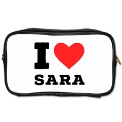 I Love Sara Toiletries Bag (one Side) by ilovewhateva