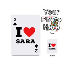 I Love Sara Playing Cards 54 Designs (mini) by ilovewhateva