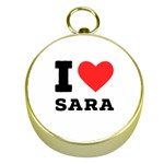 I love sara Gold Compasses Front